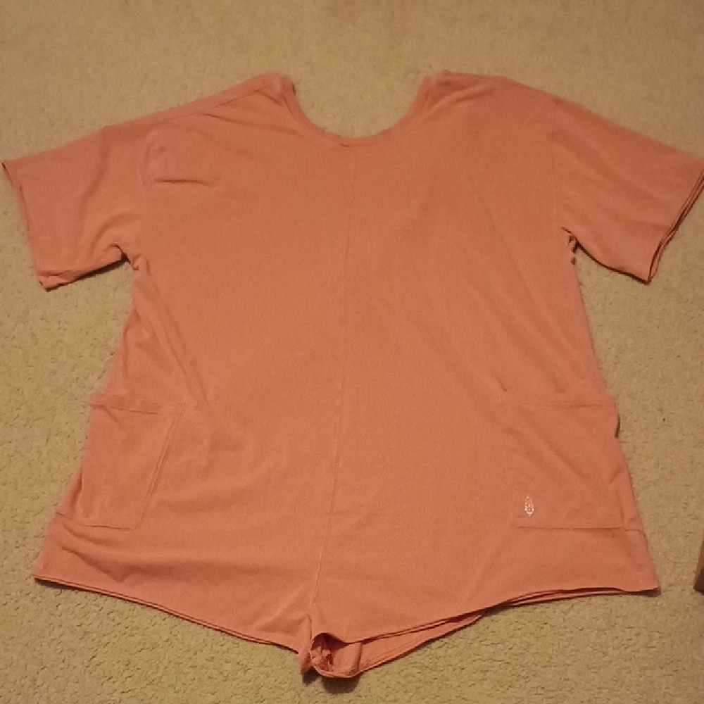 Free People Movement Hotshot Tee Romper Women's Size Large - Picture 2 of 7
